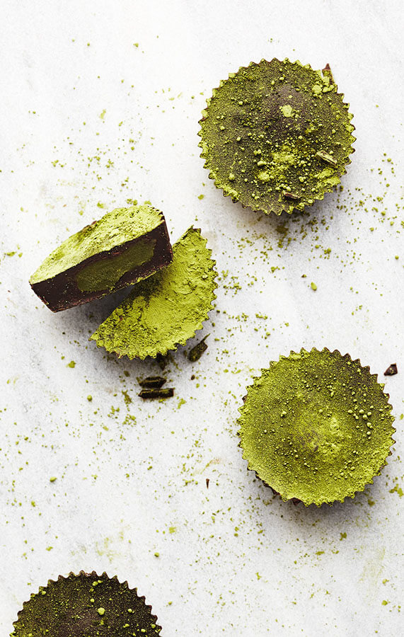 37 Awesome Matcha Green Tea Recipes: Matcha Coconut Butter Cups